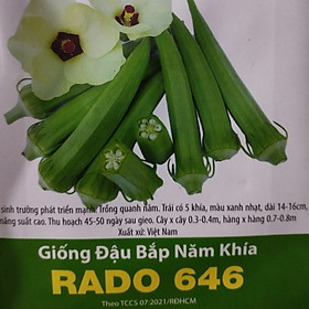 Đậu bắp Năm khía Rado 646 gói 20gram