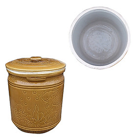 Mua Phạng  Đựng Đồ Khô Muối Dưa Màu Da Lươn - Gốm Sứ Bát Tràng