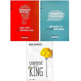 Download sách Sách - Combo: Linh Hồn Của Quảng Cáo + Để Ngôn Từ Trở Thành Sức Mạnh + Content Đúng Là King (3 cuốn)