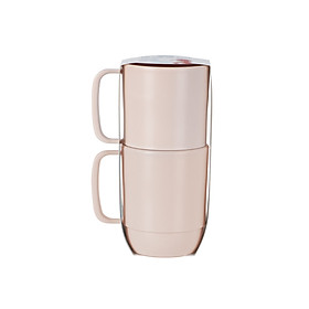 Set 2 Chiếc Cốc Uống Nước Trẻ Em Amori 350ml - Hàng Cao Cấp - Chính Hãng Inochi - Kiểu Dáng Cao
