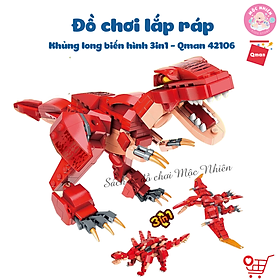 Đồ Chơi Lắp Ráp Khủng Long Qman 42106 Khủng Long Biến Đổi 287 Mảnh Ghép