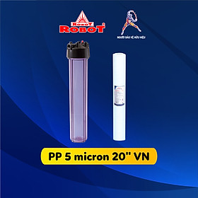Mua Bộ lọc thô đầu nguồn 20 inch Robot RAW-21P  - 1 lõi lọc PP Sediment 5 micron - Hàng chính hãng