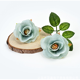 Đầu Bông hoa trà  5cm phụ kiện trang trí tết làm vòng hoa handmade