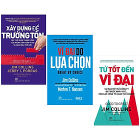 Hình ảnh sách Combo Sách Kinh Tế Bán Chạy: Xây Dựng Để Trường Tồn + Vĩ Đại Do Lựa Chọn + Từ Tốt Đến Vĩ Đại (Bộ 3 Cuốn Cẩm Nang Tạo Dựng Thành Công Trong Kinh Doanh - Tặng Kèm Bookmark Green Life)