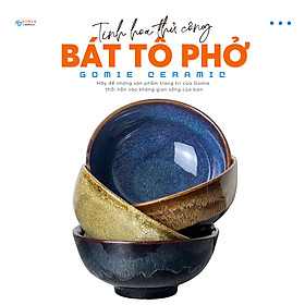 Mua Bát tô phở  tô canh cao cấp D16H7 GOMIE CERAMIC BÁT TRÀNG  men hỏa biến cao cấp