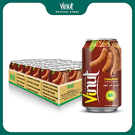 Khay 24 Lon Nước Ép Me Vinut 330ml