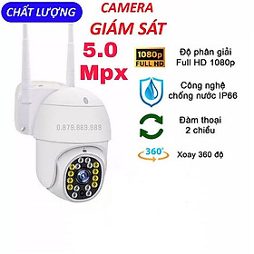 Hình ảnh Camera IP Yoosee Ngoài Trời PTZ 5.0Mpx 16 Led 2 Râu Hồng Ngoại, Ban Đêm Có Màu Xoay 360 Độ - Hàng Chính Hãng