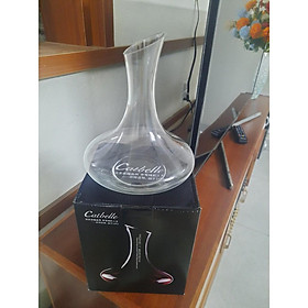 Bình thở rượu vang - Decanter cổ điển miệng vát dung tích 1500ml