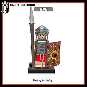 Hình ảnh Đồ Chơi Lắp Ráp Nhân vật Minifig Lính Trung Cổ Trang bị Giáp sắt Castle Warriors X0164 0137