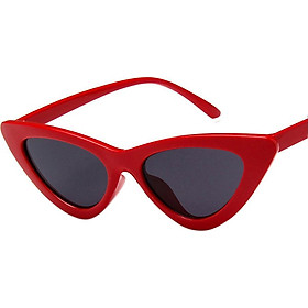Retro Triangle Cat Eye Sunglasses UV400 Clean Vision Glasses Eyewear Valentine's Day Gift