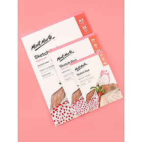 GIấy vẽ sổ vẽ Sketch truyền thần Mont Marte, chân dung ngành kiến trúc mỹ thuật - B12