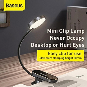 Mua Đèn đọc sách mini  pin sạc tiện dụng Baseus Comfort Reading (Dịu mắt  chân kẹp  3 mức sáng  350mAh  24h)