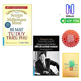 Combo Bí Mật Tư Duy Triệu Phú  Và Không Bao Giờ Là Thất Bại - Tất Cả Là Thử Thách ( tặng sổ tay)