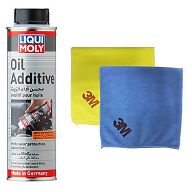 Phụ gia nhớt động cơ MOS2 Liqui Moly 2500 - Tặng kèm 1 khăn lau chuyên dụng 3M