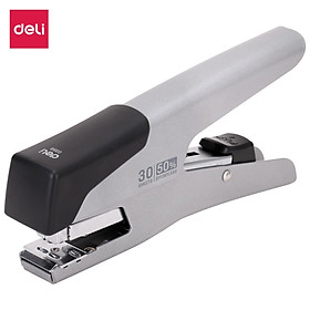 Dập Ghim Trợ Lực Deli - Ghi/Đen 30 Tờ - 1 Chiếc - E0358