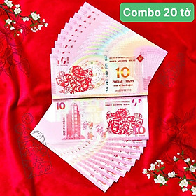 Combo 20 Tờ Lì Xì 10 Đô Macao Hình Con Rồng 2024 - SP005948