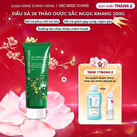 Dầu Xả 26 Thảo Dược Sắc Ngọc Khang - Hỗ Trợ Làm Sạch Sâu, Giảm Gãy Rụng, Phục Hồi Hư Tổn, Nuôi Dưỡng Mái Tóc Chắc Khỏe Bồng Bềnh