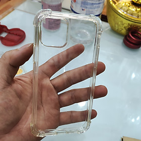 Ốp Lưng viền vuông, chống sốc, lưng kính cường lực không ố vàng cho iphone 11 Pro