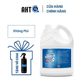 [TẶNG CHAI XỊT 500ML TIỆN DỤNG] Dung Dịch Nano Xpure Nano Silver Antibacterial 35ppm 5L (Không Mùi)-Diệt khuẩn, khử mùi–Nano Bạc AHT Corp (AHTC)