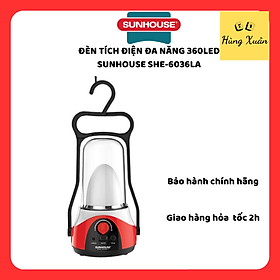 Mua Đèn Tích Điện Đa Năng 360 LED Sunhouse SHE-6036LA - Đỏ