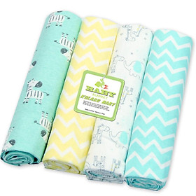 4 Cái/lốc 100% Cotton Muslin Dép Nỉ Cho Bé Swaddles Mềm Trẻ Sơ Sinh Chăn Chăn Cho Bé Sơ Sinh Muslin Tã Cho Bé Đầm Bọc - 76X76cm