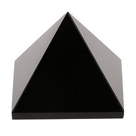 6cm Natural Obsidian Pyramid Gemstone Decorative Home Collection Art Crafts