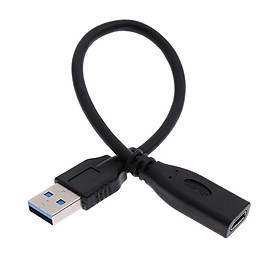 USB Type C Female to USB 3.0 Male Adapter Cable Data Charger for PC Phone