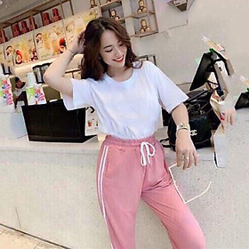 Quần Thun Thời Trang Nữ Hai Sọc Mặc Đi Chơi Phong Cách DVGIT