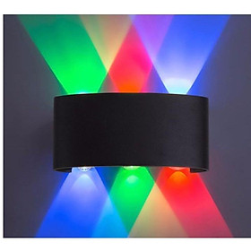 ĐÈN HẮT TƯỜNG LED CHIẾU SÁNG HAI ĐẦU 6 MẮT 3 ÁNH SÁNG