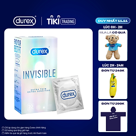 1001+ Kiểu tóc xoăn sóng lơi ngang vai cực xinh hottrend 2023 77 Bao cao su Durex Invisible Extra Thin Extra Sensitive 1 Hộp 10 Bao