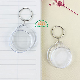 Phôi móc khóa mica MK043 Φ38mm [50] (100) - Bịch (50)