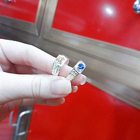 Nhẫn bạc cho bé trai đính đá cao cấp YN JEWELRY