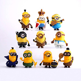 Bộ 10 mô hình Minions dễ thương - Kẻ cắp mặt trăng Despicable