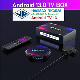 Mua Box H96max - Android 13.0 - Rockchip 3528 - Ram 4G/32G- Bluetooth 5.3 - Tích Hợp Truyền Hình Miễn Phí