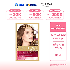 Kem Nhuộm L'Oreal Paris Dưỡng Tóc Phủ Bạc Excellence Crème 172ml