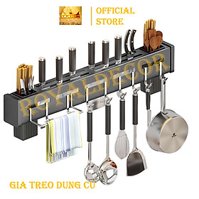 Giá Treo Đồ Nhà Bếp, Giá Cài Dao, Kéo, Đồ Dùng Nhà Bếp Đa Năng Bằng Inox Không Gỉ