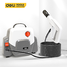 Máy Rửa Xe Mini Deli Công Suất Lớn - Tiết Kiệm Điện Năng, Phun Rửa Đa Năng - DL882201
