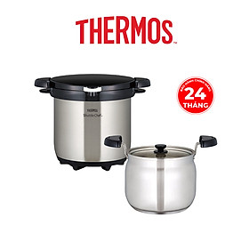 Nồi ủ Thermos KBG-4500-CS 4.5L màu bạc Hàng chính hãng