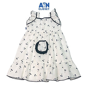 Đầm bé gái họa tiết Cherry nhí đen dây đũi xược - AICDBGMVZEKN - AIN Closet - Size 1 (7-10kg)