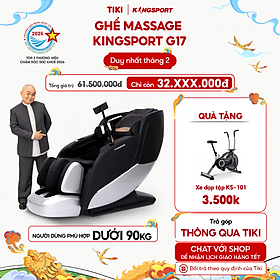 Ghế massage KINGSPORT G17 công nghệ Massage Kingtech Touch Pro, công nghệ massage sóng âm, 12 bài massage chuyên nghiệp