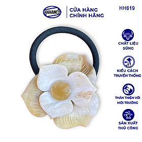 Dây cột tóc hoa mai bằng sừng - phụ kiện tóc độc lạ phong cách Hàn Quốc - handmade đẹp - HH619