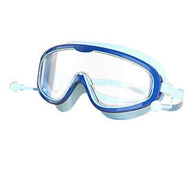 Swimming Goggles with Earplug Large Frame Professional Swim Goggles for Kids