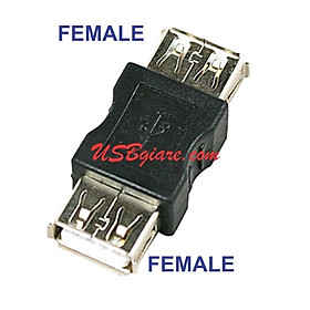 Đầu nối USB 2 đầu cái - USB female to female adapter 【USBgiare,Com】