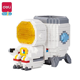Bộ Đồ Chơi Lắp Ghép Xếp Hình Phi Hành Gia Có Đèn LED Deli - Đa Năng Làm Ống Cắm Bút Chân Đỡ Bút - Đồ Chơi Trí Tuệ Phát Triển Tư Duy, Trang Trí Góc Học Tập - 74602