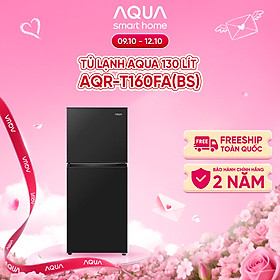 [DAILY] Tủ lạnh AQUA 130L ngăn đá trên AQR-T160FA(BS) - Freeship toàn quốc - Hàng chính hãng