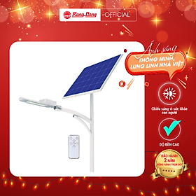 Mua  Chính hãng  Đèn đường năng lượng mặt trời Rạng Đông CSD01.SL.RF V2  chuyên dụng cho chiếu sáng ngoài trời  hiệu suất cao