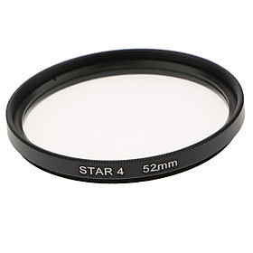 52mm Revolving 4 Point Rotated Star Light Cross Lens Filter for Nikon 18-55 Series, 50 / 1.8D, for Canon 50 / 1.8 and Other Caliber 52 Lenses