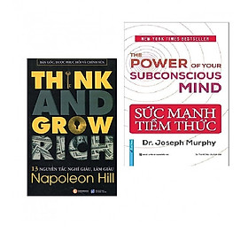 Combo 2 cuốn sách tâm đắc về kĩ năng sống: 13 Nguyên Tắc Nghĩ Giàu Làm Giàu (Think And Grow Rich) +  Sức Mạnh Tiềm Thức ( Tặng kèm bookmark PD)
