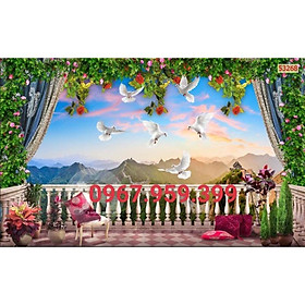 Mua Tranh dán tường 3D tranh phong cảnh