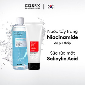 Combo Nước Tẩy Trang Low pH Niacinamide Micellar Cleansing Water + SRM COSRX Salicylic Acid Daily Gentle Cleanser